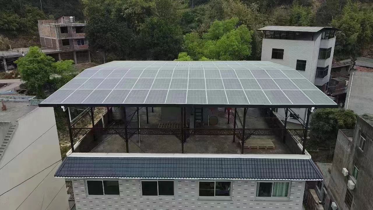 银川15kw+10kwh自建别墅家庭光伏储能系统